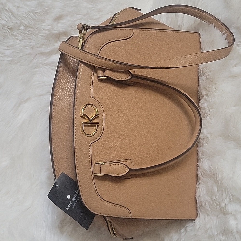 Kate Spade Satchel Pebbled Leather Bag